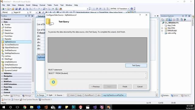 How to use SQL Datasource control смотреть онлайн