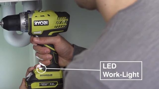 Двухскоростная дрель-шуруповерт 14,4 В RYOBI R14DDE смотреть онлайн