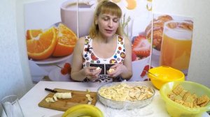 Банановый торт без выпечки простой праздничный рецепт на десерт к чаю!