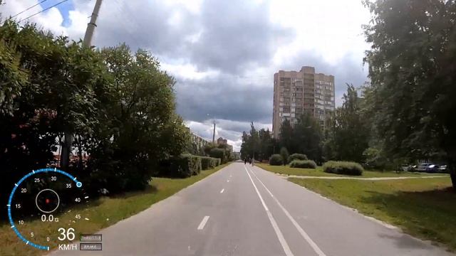 На моноколесе на работу (Питер, 12 км, Gotway Tesla 1020Wh) смотреть онлайн