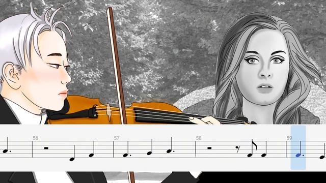 Adele - Easy On Me (Play Along Violin Sheet) смотреть онлайн