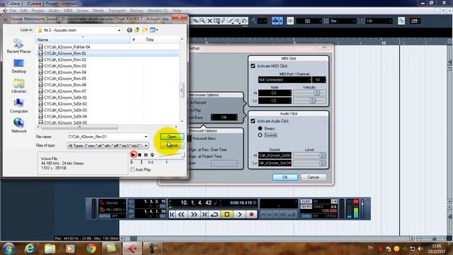 Cubase 5 Metronome Trick [TH] смотреть онлайн