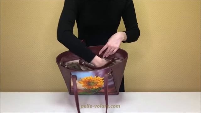 Большая сумка "Подсолнух" Pelle-Volare смотреть онлайн