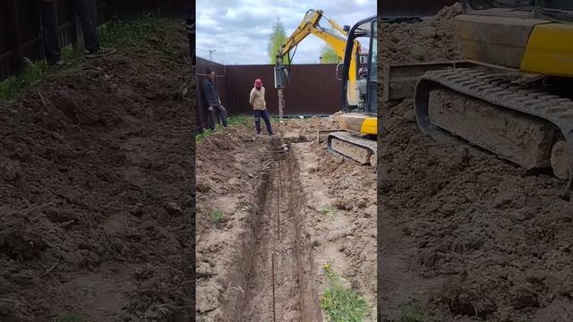 Бурение лунок под буронабивные сваи смотреть онлайн