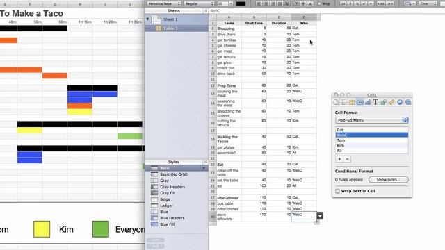 Create a Gantt Chart in Numbers '09 смотреть онлайн