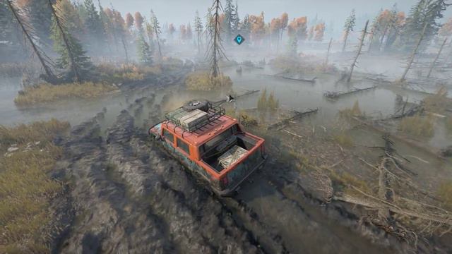 Scouting with Hummer H2 through Black River - SnowRunner Episode 9 смотреть онлайн