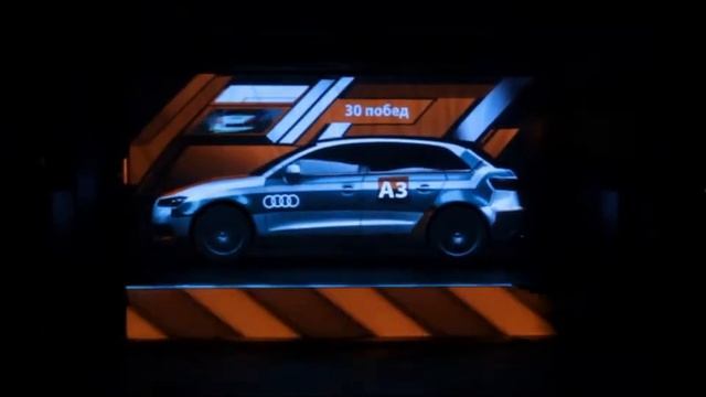 Видеомэппинг (3d mapping). Audi A3. смотреть онлайн
