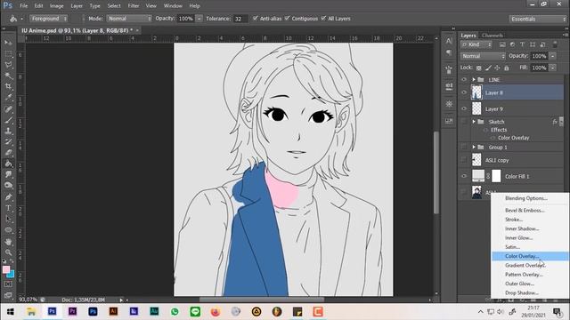 Tutorial Membuat Ilustrasi Kartun Anime di Photoshop смотреть онлайн
