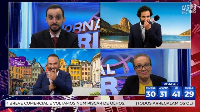 JORNAL NÃO PODE RIR com Murilo Couto, Marcos Castro, Luciana D'Aulizio e Ed Gama смотреть онлайн