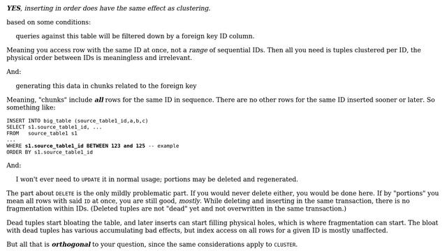 Databases: Does inserting in order have the same effect as clustering? (4 Solutions!!) смотреть онлайн