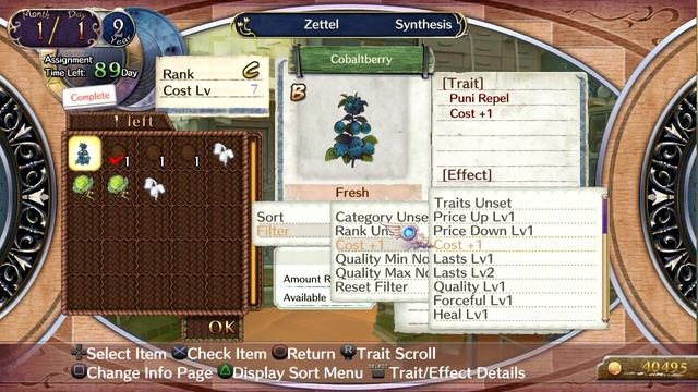 Atelier Rorona Plus: The Alchemist of Arland - Synthesis Gameplay смотреть онлайн