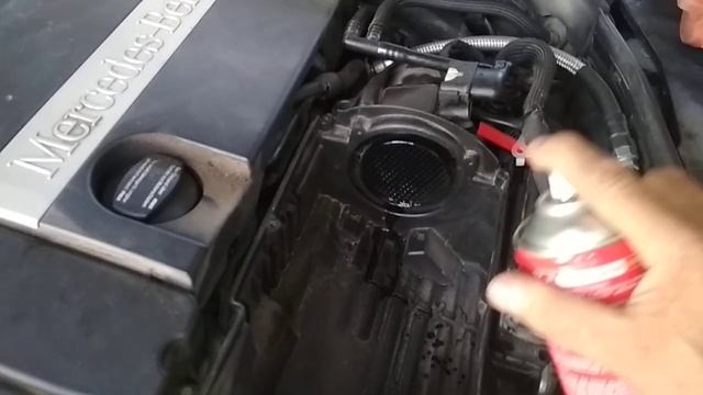 Чистка дросселя на новых Мерседесах через волюметр. смотреть онлайн
