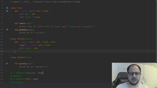 Python'a Giriş Dersleri (#18 Süper init) смотреть онлайн