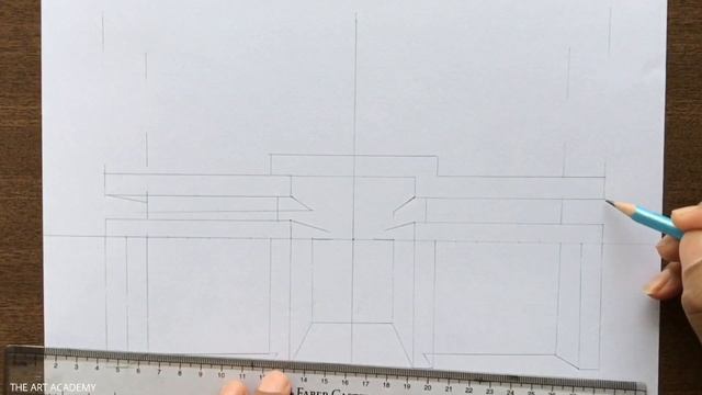 How to Draw a House in 1 Point Perspective Step by Step смотреть онлайн