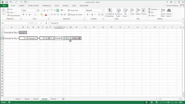 Predictive Analytics with Excel: Smoothing Constant and Exponentiation смотреть онлайн