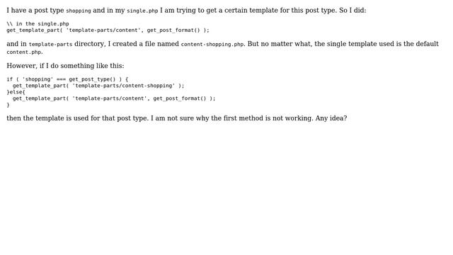 Wordpress: Custom template for post type not working смотреть онлайн