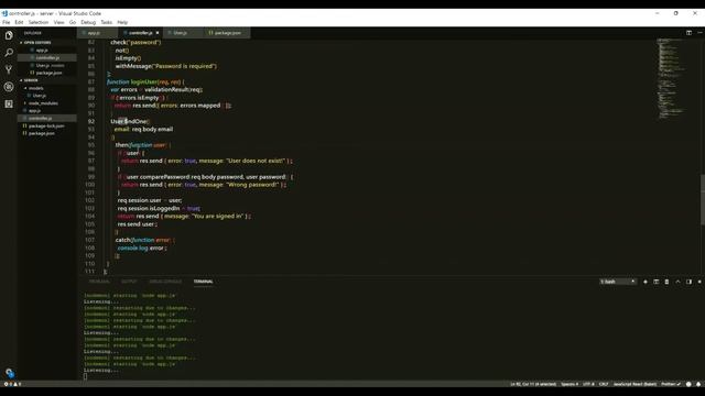 MERN Login Registration / CRUD Part 1 Backend (node/express/mongoDB) смотреть онлайн