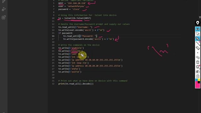 Python for Network Engineer |Telnet Lab by using Python | Video 18 смотреть онлайн