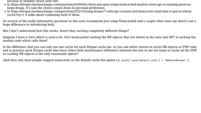 Drupal: Difference between APC & Memcached and how both can be used for cache bins (2 Solutions!!) смотреть онлайн