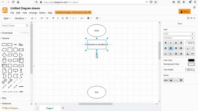 Fazendo fluxograma com a ferramenta Draw IO смотреть онлайн