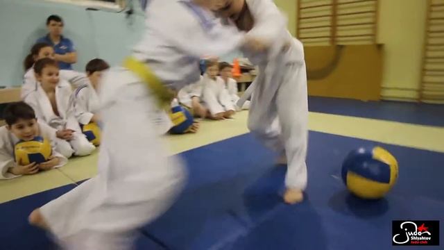 Специально подготовительное упражнение для овладения техникой дзюдо ПОДСЕЧКА с набивным мячом 2 смотреть онлайн