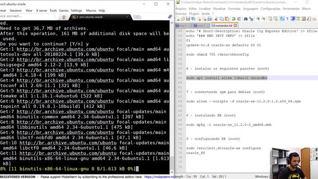 Instalando o Oracle no Ubuntu смотреть онлайн