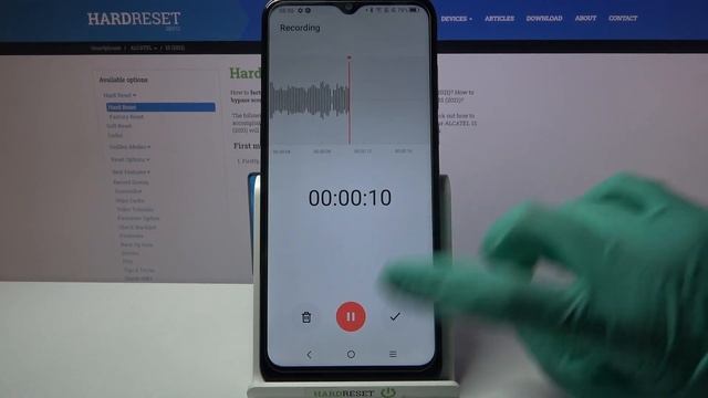 Voice / Sound Recorder App Managing - ALCATEL 1S 2021 смотреть онлайн