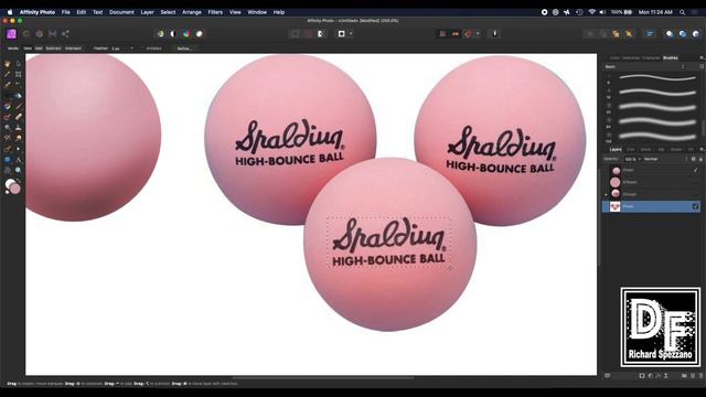 From flat ellipse to rubber ball in minutes. Affinity Photo tutorial смотреть онлайн
