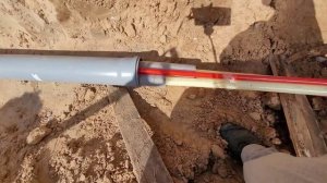 Теплотрасса от дома к бане и гаражу...                       теплотрасса своими руками.