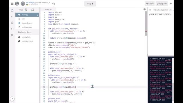 Making a Discord bot in Discord.py | Part 9: Server Prefixes смотреть онлайн