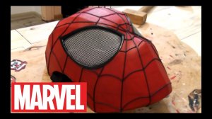 Как сделать маску нового Человека Паука из бумаги (2 часть)