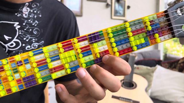 Etude in Rast makam in 5/8 on Lego guitar смотреть онлайн