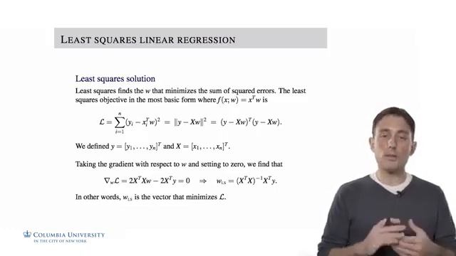 2 6 Least Squares Linear Regression | Machine Learning смотреть онлайн
