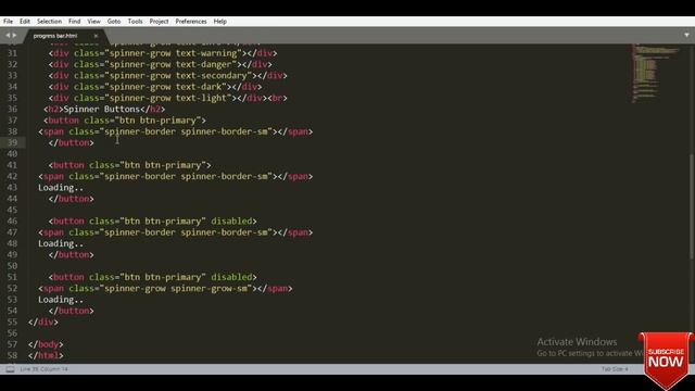 Bootstrap spinner program with live output | Structure of spinner program | Spinner classes (Hindi) смотреть онлайн