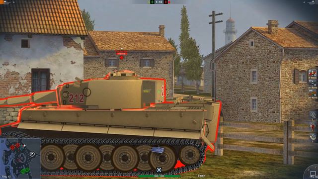 WOT Blitz еще один баг нашел в игре Прозрачные для снарядов места в тигре смотреть онлайн