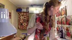 Лоскутный эфир 86.  Как сшить роскошное одеяло  в технике «Акварель». Часть 3.