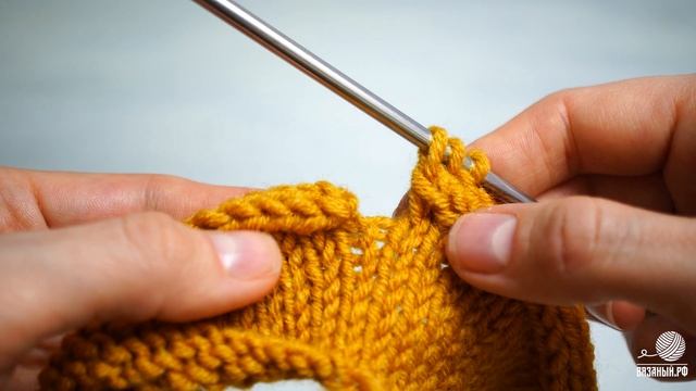 Закрытие петель полым шнуром I-cord