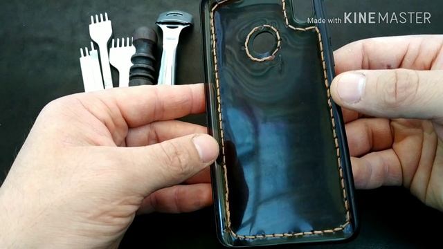 Чехол бампер для телефона из кожи своими руками | DIY leather bumper case for phone смотреть онлайн