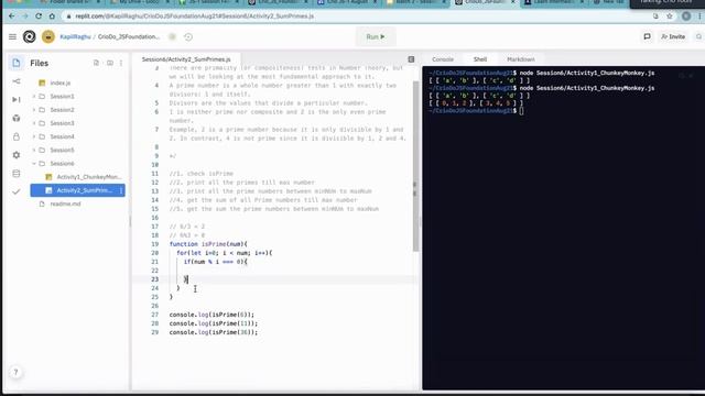 Java Script node js crio class part 6 learn basic of Java script node js смотреть онлайн