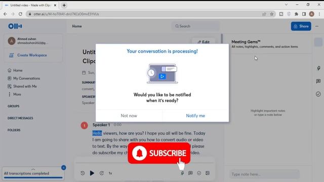 How To Convert Video or Audio To Text File ? Free No Time Limit смотреть онлайн