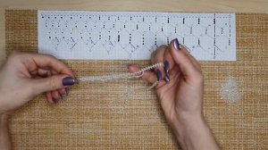 Сетка из бисера для кокошника снегурочки