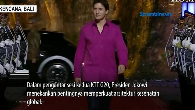 Justin Trudeau Pakai Batik di 'Red Carpet' G20 Bikin Pangling смотреть онлайн