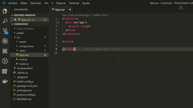05.- Curso Vue.js con el CLI 3. El Componente de nivel superior. смотреть онлайн