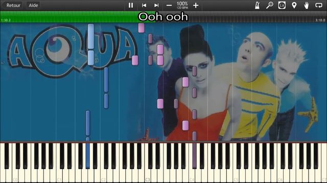 ~ Barbie Girl ~ Aqua Tuto piano смотреть онлайн