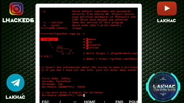 HOW TO MAKE OWN WORDLIST IN TERMUX MAKE YOUR WORDLIST ON MOBILE GET ANYONEONE PASSWORD BY LAKHA смотреть онлайн