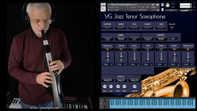 Roland Aerophone AE-30 Pro And VG Jazz Tenor Saxophone Sound Library For NI Kontakt. Vst, Wav.
