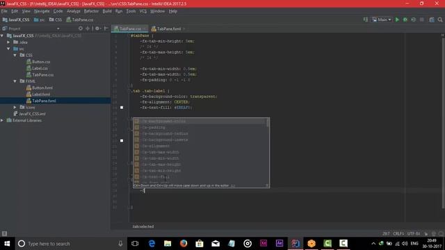 JavaFX CSS Tutorial #3 TabPane CSS смотреть онлайн