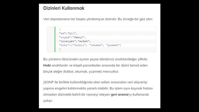 JSON Nedir,JSON 10 Dakikada Öğrenin смотреть онлайн