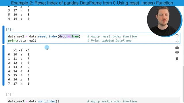 Reindex & Reset Index of pandas DataFrame from 0 in Python (3 Examples) | reset_index & sort_index смотреть онлайн