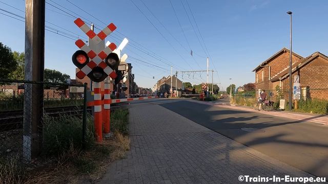 ? Railway crossing "Lispersteenweg" Belgium - Spoorwegovergang "Lispersteenweg" België | Nijlen смотреть онлайн